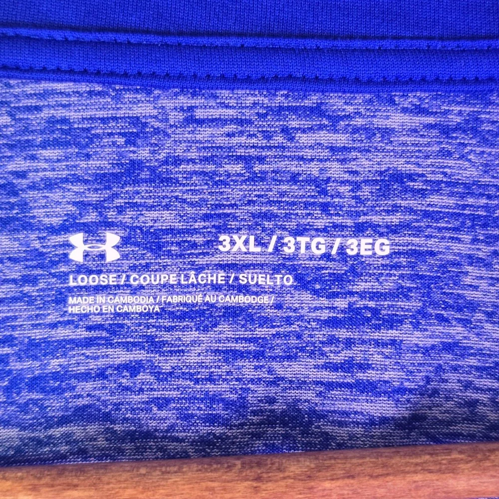 Under Armour Pullover 1/2 Zip Mens 3XL Tech 2.0 Blue Heather New Running Top